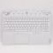 Carcasa superioara cu tastatura palmrest Laptop, Lenovo, Legion 5-15ACH6H Type 82JU, 5CB1D12364, AP1ZT000340, iluminata, alba, layout US