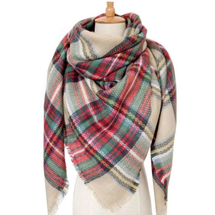 Esarfa casmir patrata ecosez