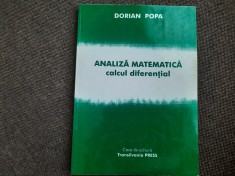 Dorian Popa - Analiza matematica. Calcul diferential