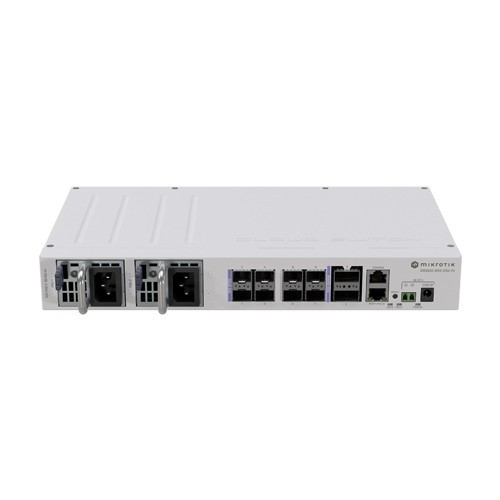 Switch 2 x QSF28 100G, 8 x SFP28 25G, 2 x RJ45 100 Mbps, 802.3bt PoE In, 1U - MikroTik CRS510-8XS-2XQ-IN SafetyGuard Surveillance