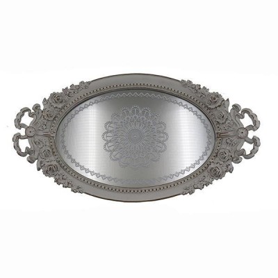Tava din rasina cu oglinda Antique Grey foto