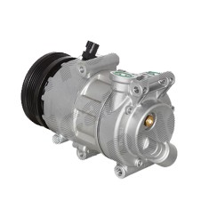 Compresor aer conditionat Ford C-MAX, 2007-2011, Focus III, 2011-2018, motorizare 1.6, benzina, rola curea 110 mm, 5 caneluri, Visteon tip: VS16