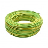 Cablu impamantare cupru 4mm galben-verde MYF H07V-K, izolatie PVC 450/750V 100m/rola