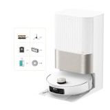 Aspirator robot cu mop Dreame X50 Ultra Complete 20000Pa,6400mAh,200 min,Double-Laser+AI+RGB+LED, statie colectare inteligenta