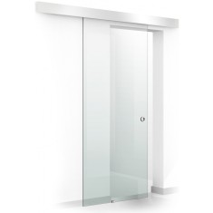 Usa glisanta Boss &reg; 60x215 cm, sticla 8 mm Gri securizata, glisanta in ambele directii