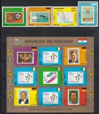 Paraguay 1988 - Istoria Cupei Mondiale de fotbal, Serie + MC SPECIALA, MNH, Nestampilat