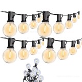 Cumpara ieftin Ghirlandă Luminoasă LED Impermeabilă, Interconectabilă, 10 m, 20 Becuri Glob, Exterior/Interior