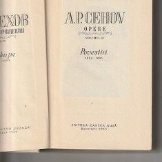 A.P. CEHOV - OPERE VOLUMUL 2 POVESTIRI 1883 - 1884