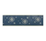 Bordura Decorativa Autoadeziva DM-Fix DM-B1106, 10cm x 10m, Albastru/Gri, Model Geometric, Perete