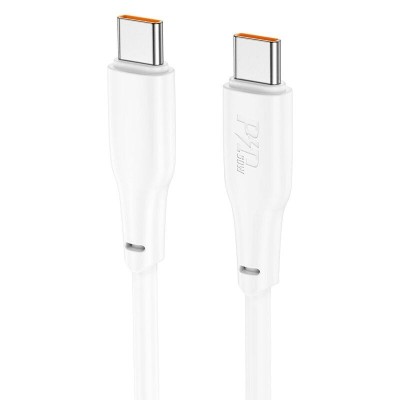 Cablu Date Si Incarcare USB-C - USB-C, HOCO X93, 60W, 1m, Alb foto