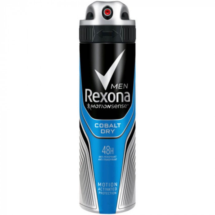 Deodorant Spray REXONA Cobalt Dry, 150 ml, Protectie 48h, Deodorante Spray, Deodorant Rexona, Deodorant Rexona Spray, Deodorant Antiperspirant, Deodor