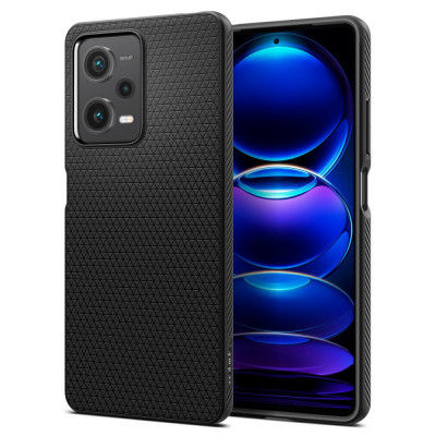 Husa Spigen Liquid Air pentru Xiaomi Redmi Note 12 Pro 5G/Poco X5 Pro 5G Negru Mat foto