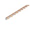 Pieptene busbar tip pini 1 pol 12 module 63A 210mm 10mm &sup2;