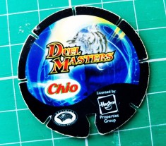 Jeton Chio Duel Masters seria 1 Hasbro Wizard Shogakukan Mitsui-Kids 6000 10 27 General Dark Fiend Dark Lord surprize Chio Chips cartonașe 4 cm