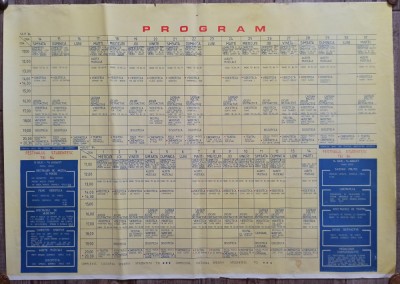 Program Festivalul Studentesc Tei 14 iulie - 14 august 1984 foto