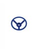 Volan Spatiu Joaca KBT Steering Wheel Albastru, Plastic HDPE Rezistent UV, Optional Claxon