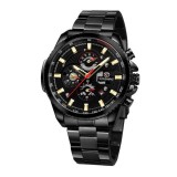 Ceas Barbati Forsining 428 Negru Mecanic , Design Luxury, Functii Multiple, Rezistent la Apa 3ATM