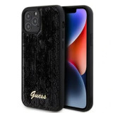 Cumpara ieftin Husa Guess Sequin Script Logo pentru iPhone 12/12 Pro Black