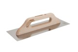 Hlad&iacute;tko Kubala WOOD LINE 5407, nerezov&eacute;, hladk&eacute;, dreven&aacute; rukov&auml;ť, plech 0,7mm, 130x480mm