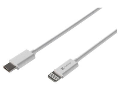 Cablu USB 2.0 NATEC 2m alb Lightning - USB C 20W MFI foto
