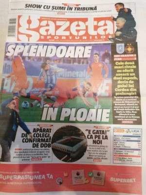 Gazeta Sporturilor , 29 NOIEMBRIE 2021 nr 282 CSU CRAIOVA - FCSB foto