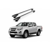 Bare portbagaj transversale auto aluminiu compatibile Chevrolet D-Max (Rt85) cabina dubla 2016-2019 92 cm Cod: KL5