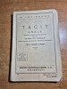 Tacit anale - bucati alese si andonate - pentru clasa a 8-a liceala - din 1933