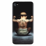 Husa silicon pentru Apple Iphone 4 / 4S, Body Builder Cute Baby Tattoo