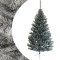 Brad artificial de craciun argintiu, imperial grey, inaltime 200 cm, suport