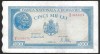 ROMANIA 5000 / 5.000 LEI 1944 - 10 OCTOMBRIE [2] Seria M/2 - 0181071 , filigran Bnr orizontal , P- 56a.1
