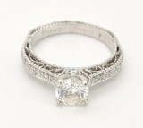 Inel 18k Verragio diamante naturale 1.32ct GIA