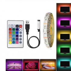 Banda LED USB pentru Iluminare Ambientala in Spatele Televizorului Backlight TV