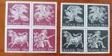 ISLANDA-LEGENDELE -DINOZAURILOR-2V. in bloc de 4.-MNH-Nestampilat-vezi-Scan