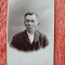 Fotografie tip CDV, barbat in varsta, cu mustata, inceput de secol XX