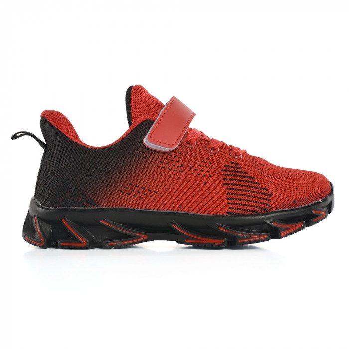 Pantofi Sport De Copii Erin Negru cu Roșu