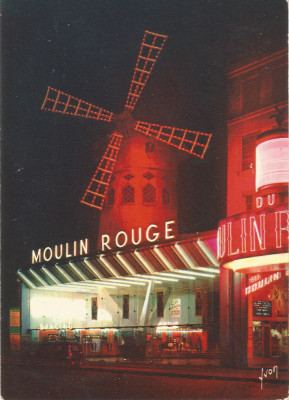 Franta, Paris, Le Moulin Rouge, c. p. necirculata foto