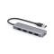 HUB extern Ugreen, &quot;CM219&quot; porturi USB: USB 3.0 x 4, conectare prin USB, material ABS, port micro USB 5V, lungime 15 cm, LED, gri, &quot;50985&quot; (timbru ver