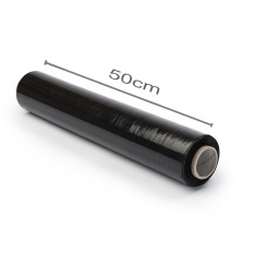 Folie Stretch (Protectie Suprafete) - 50cm X 100m Neagra