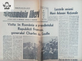 Romania libera 1968 vizita generalului Charles de Gaule