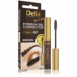 Gel corector pentru gene si sprancene, Brown, 7 ml, Delia Cosmetics