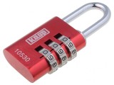 Lacăt cu cifru aluminiu 32mm