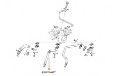 Conducta Alimentare Turbocompresor Carter Cil Renault 8200714637 foto