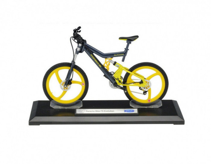 Macheta bicicleta Porsche Bike FS Evolution, 1:10 Welly