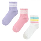 șosete Sport Set 3 Perechi, Mid Cut, Multicolor