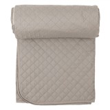 Cuvertură Pat Dublă, Model Două Fețe, Culoare Bej și Maro Taupe, Dimensiuni 220x240 cm, Material Poliester