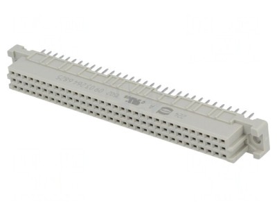 Soclu DIN 41612 Tip C Mamă 64 PIN THT Drept Termoplast foto