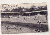 Bnk cp Lacul Sarat - Vedera PLajei cu bazin - uzata 1930, Circulata, Printata, Braila