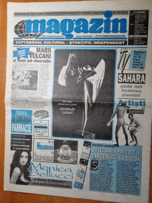 ziarul magazin 17 august 2000- art monica bellucci foto