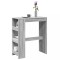 Gossi masa bar cu rafturi, gri sonoma, 90x40x103,5 cm, lemn prelucrat
