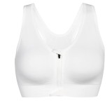 Cumpara ieftin Bustiera sport cu fermoar in fata CLOUSPO, alb, XL - OUTLET